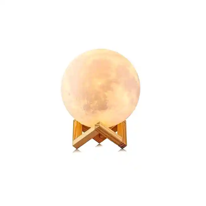 Rechargeable 3D Moon Lamp With Remote 8Cm